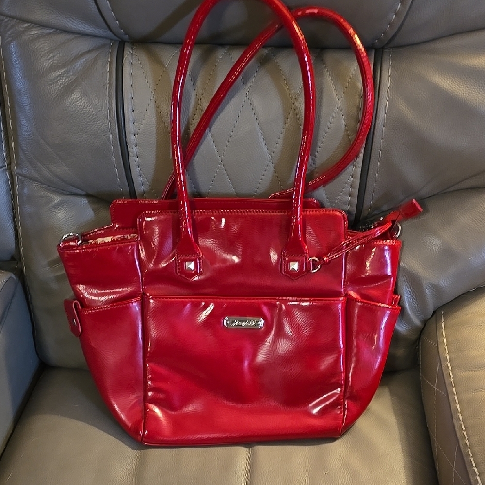 Red Leather Handbag